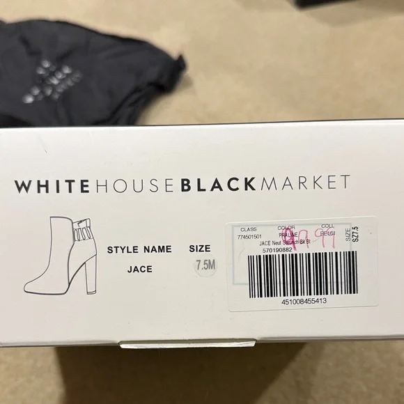 White House Black Market Brown Suede Heeled Boots size 7.5M - Picture 2 of 6